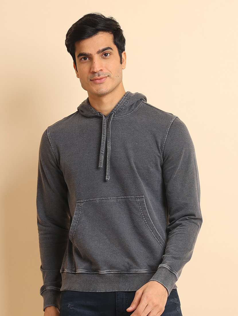 men long sleeves plain sweatshirt