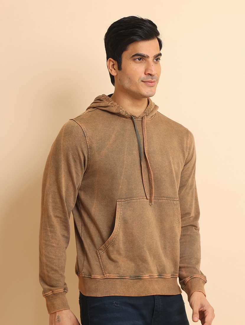 men long sleeves plain sweatshirt - 21724395 - Standard Image - 1