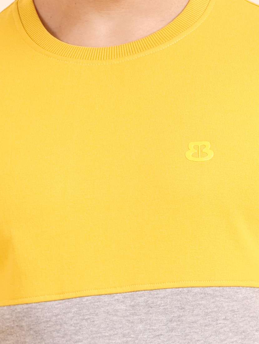 men long sleeves color block sweatshirt - 21724400 - Standard Image - 4