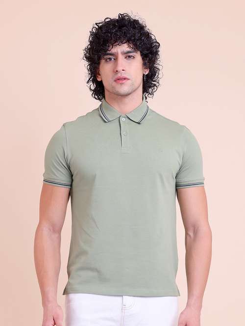 men short sleeves plain polo t-shirt