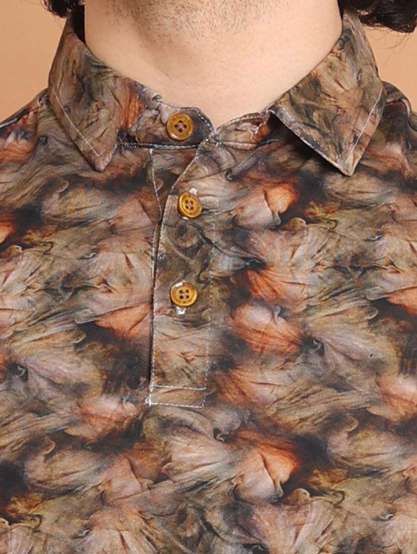 men short sleeves printed polo t-shirt - 21724498 -  Standard Image - 4