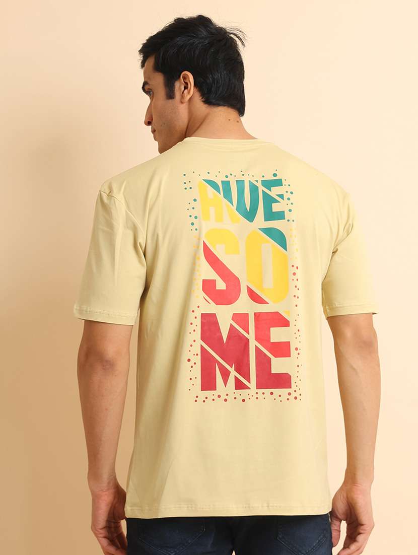 men short sleeves front & back print t-shirt - 21724528 -  Standard Image - 1