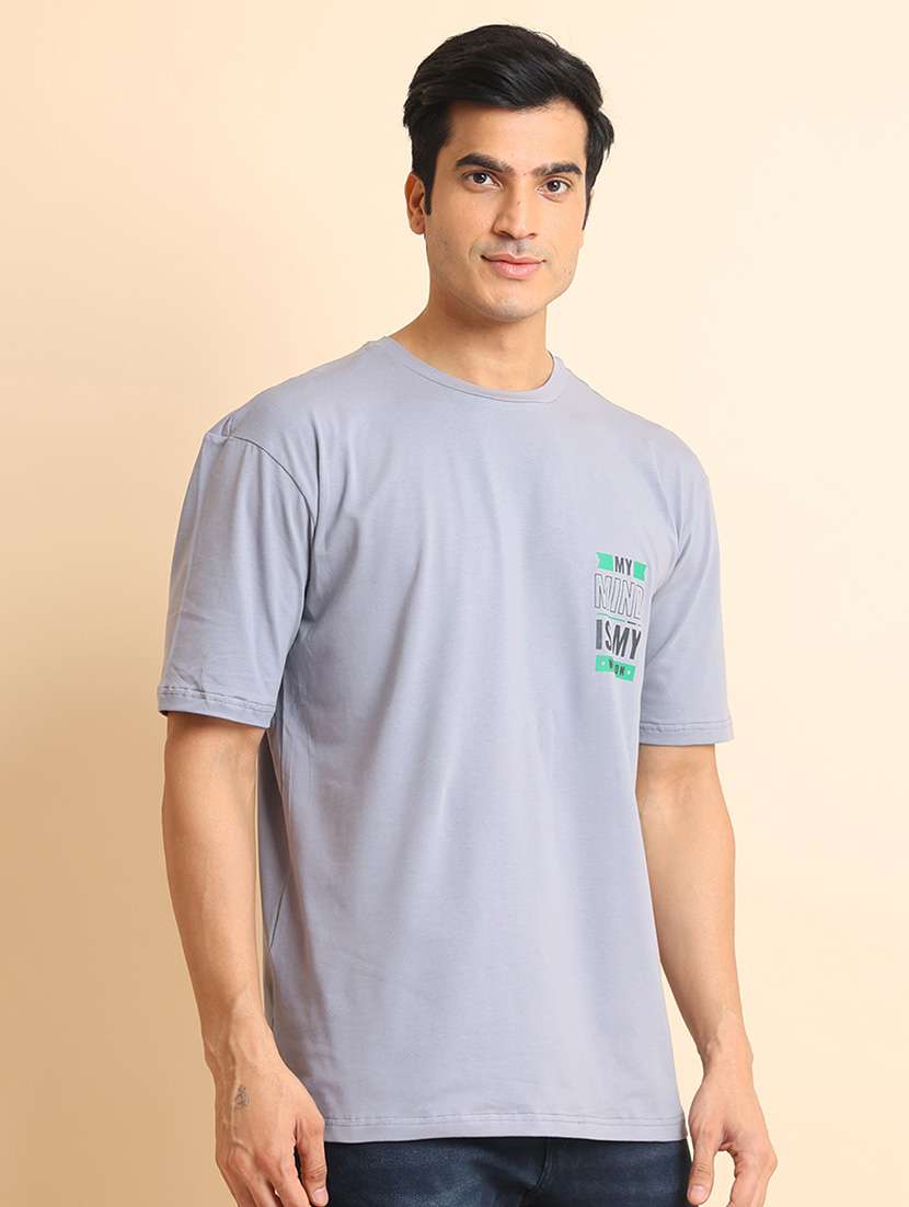 men short sleeves front & back print t-shirt - 21724532 -  Standard Image - 1