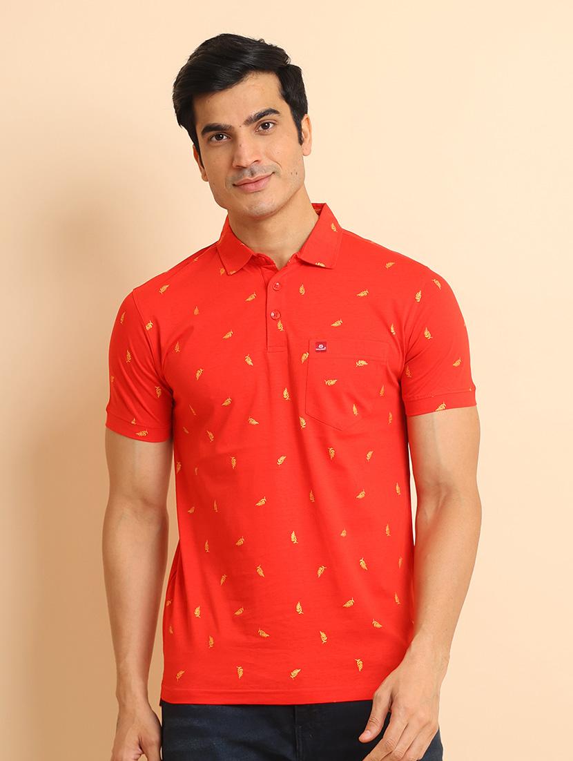 men short sleeves printed polo t-shirt - 21724537 - Zoom Image - 0