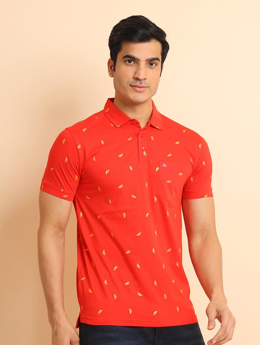 men short sleeves printed polo t-shirt - 21724537 - Standard Image - 1