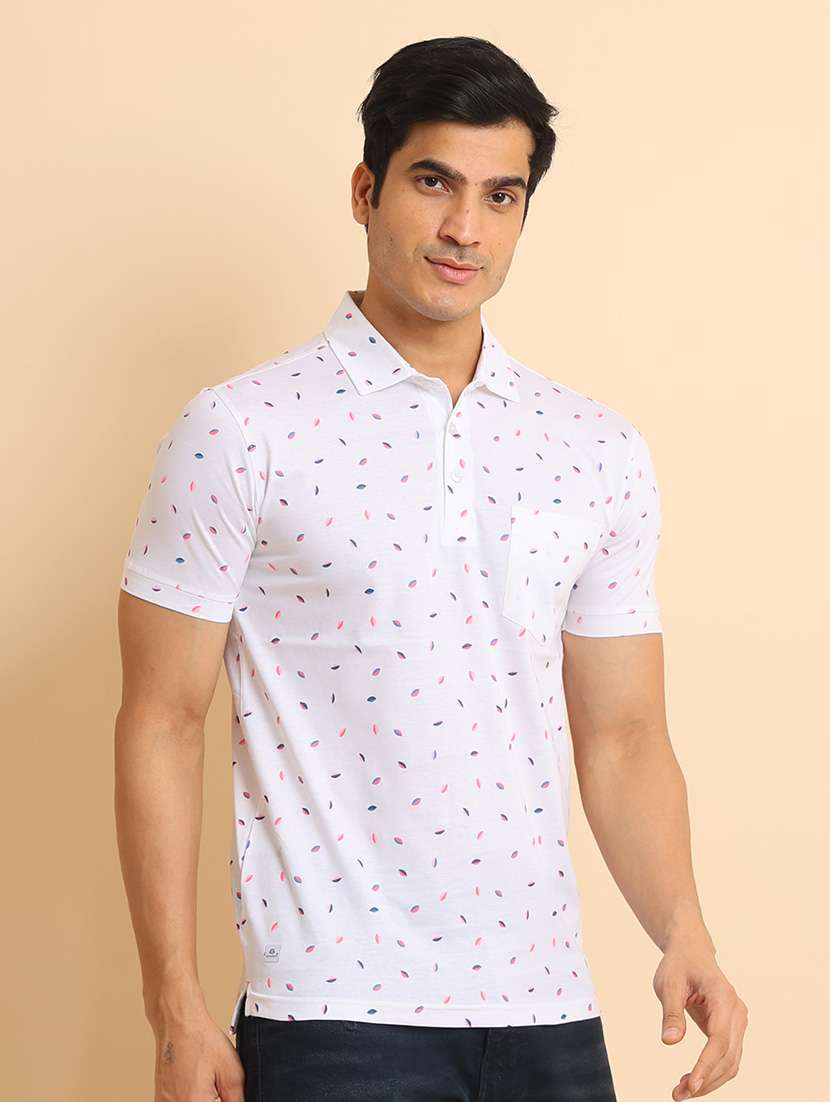 men short sleeves printed polo t-shirt - 21724539 -  Standard Image - 1