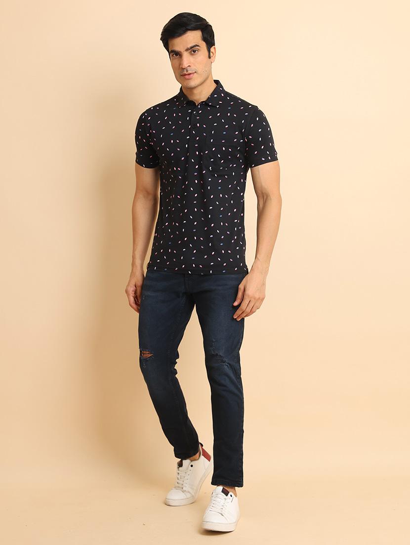 men short sleeves printed polo t-shirt - 21724541 - Standard Image - 4