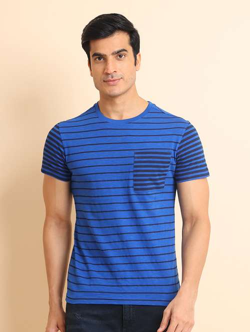 men short sleeves striped t-shirt - 21724555 - Standard Image - 0