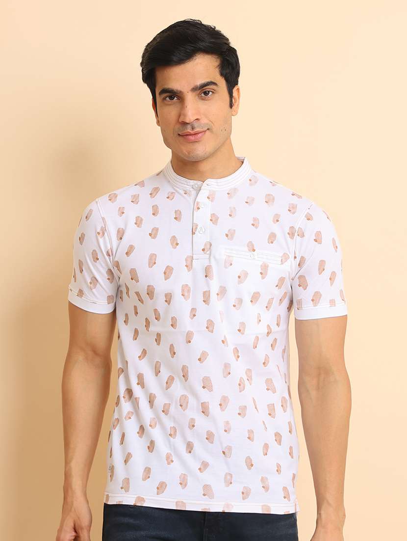 men short sleeves printed t-shirt