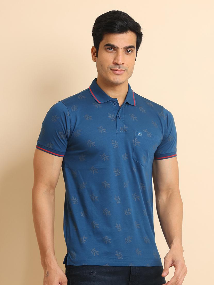 men short sleeves printed polo t-shirt - 21724573 -  Standard Image - 1