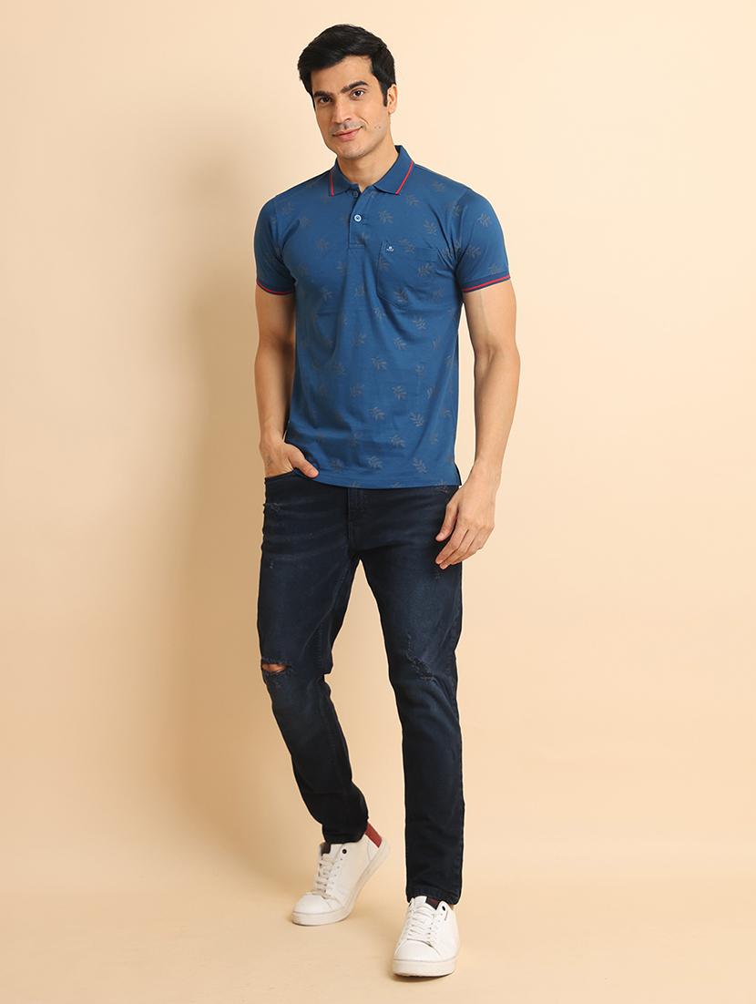 men short sleeves printed polo t-shirt - 21724573 - Standard Image - 4