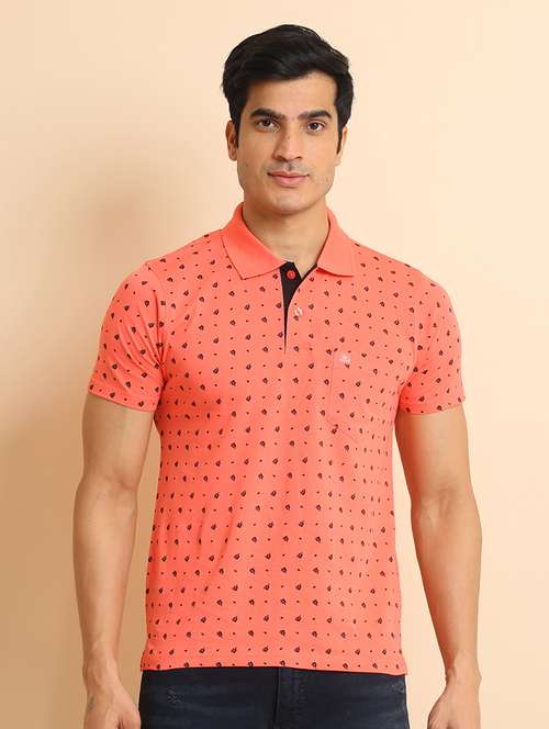 men short sleeves printed polo t-shirt - 21724576 - Standard Image - 0
