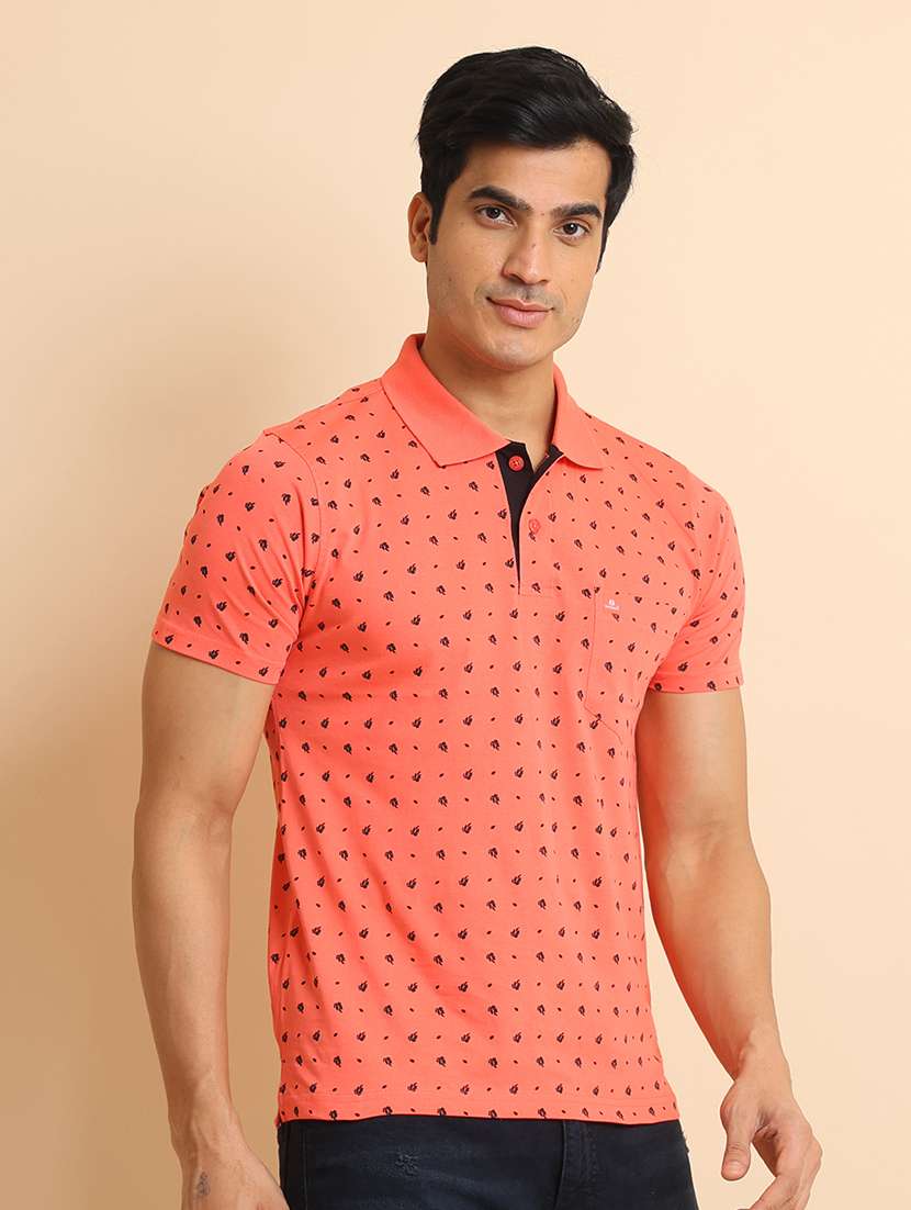 men short sleeves printed polo t-shirt - 21724576 - Standard Image - 1