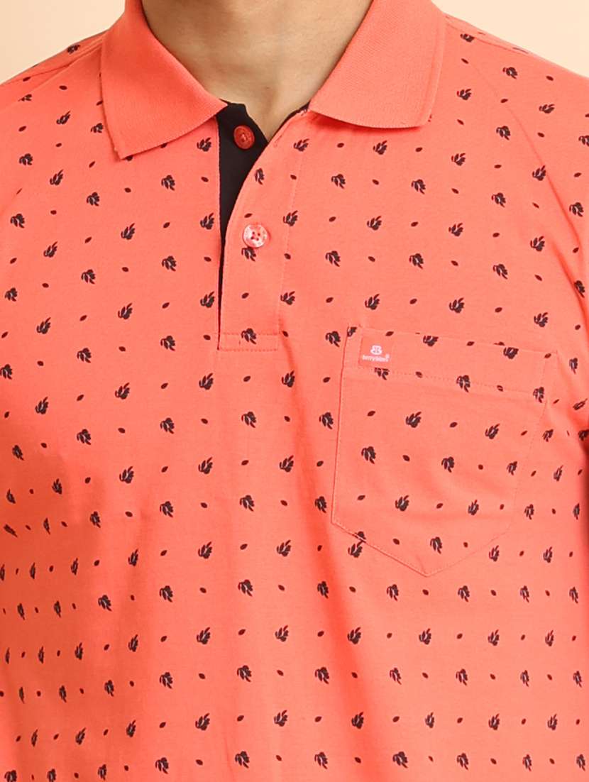 men short sleeves printed polo t-shirt - 21724576 - Standard Image - 4