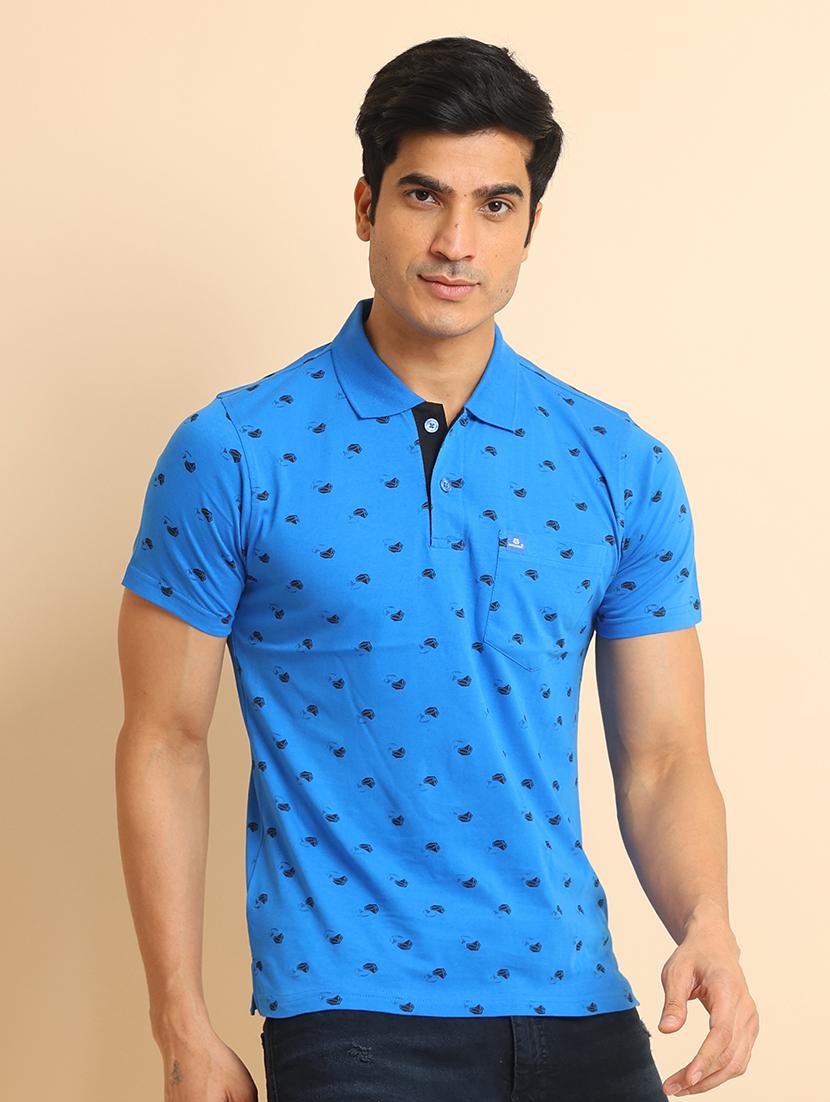men short sleeves printed polo t-shirt - 21724579 - Standard Image - 1