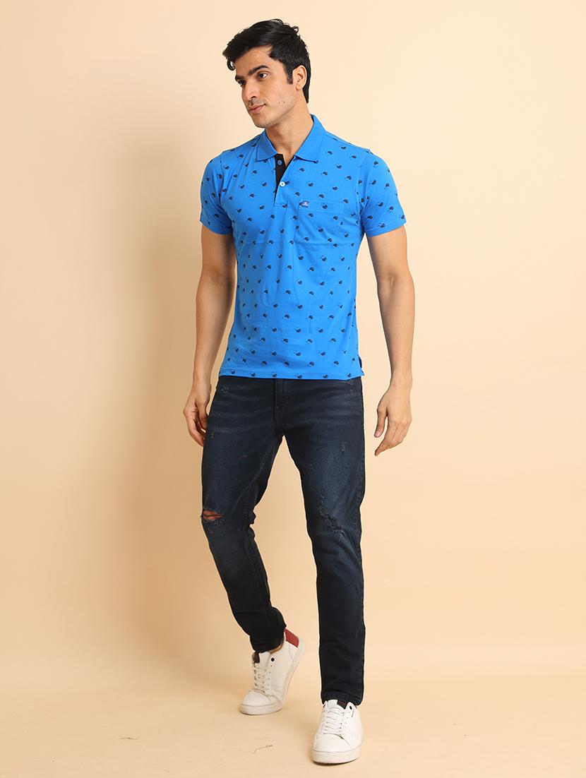 men short sleeves printed polo t-shirt - 21724579 - Standard Image - 4