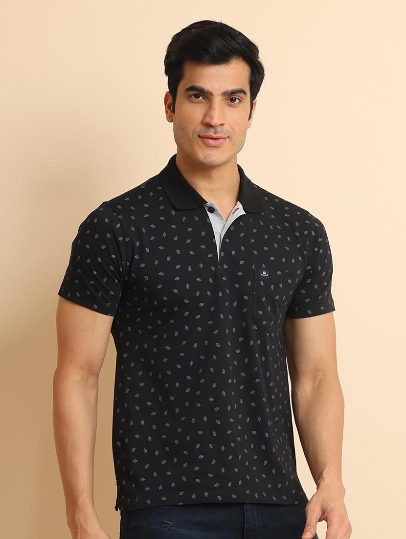 men short sleeves printed polo t-shirt - 21724585 - Standard Image - 1