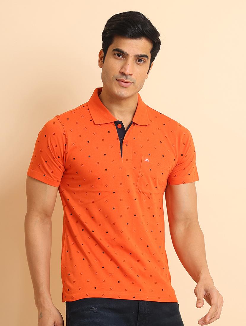men short sleeves printed polo t-shirt - 21724590 - Standard Image - 1