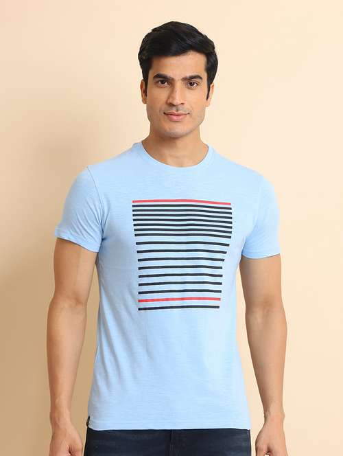 men front print short sleeve t-shirt - 21724612 - Standard Image - 0