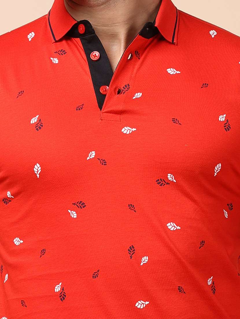 men short sleeves printed polo t-shirt - 21724623 - Standard Image - 4