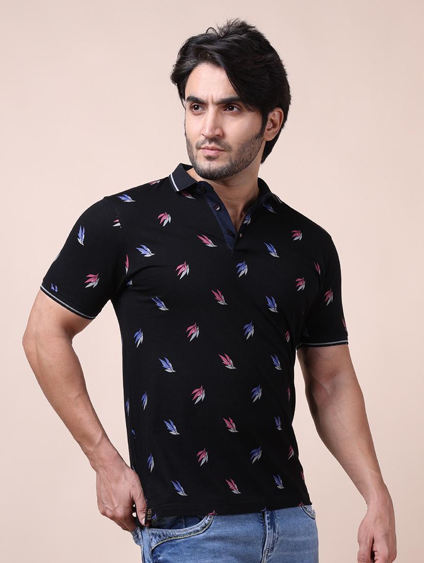 men short sleeves printed polo t-shirt - 21724640 -  Standard Image - 1