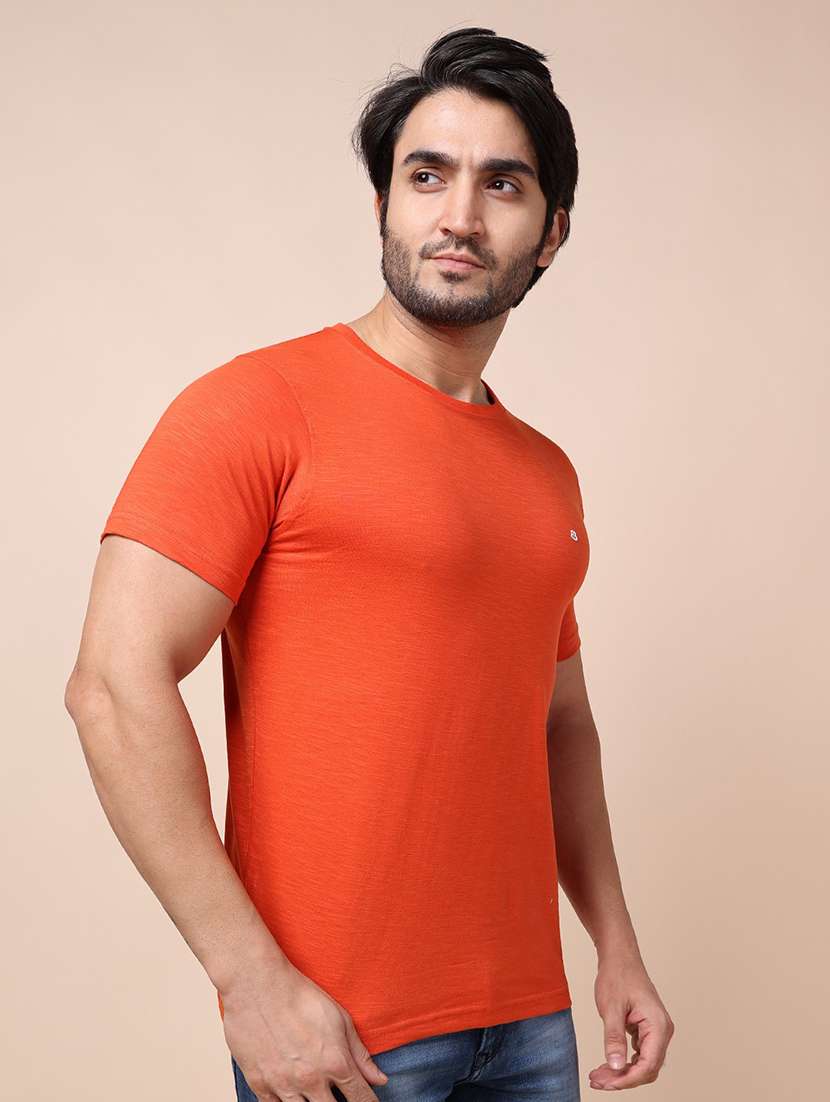 men short sleeves plain t-shirt - 21724733 - Standard Image - 1