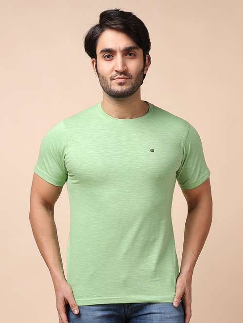 men short sleeves plain t-shirt - 21724737 - Standard Image - 0