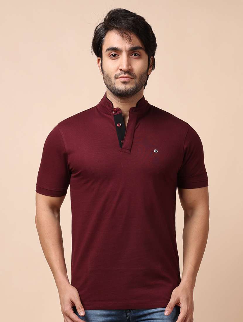 men short sleeves plain t-shirt