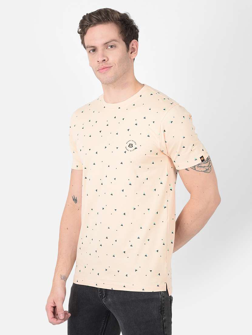 men printed short sleeves t-shirt - 21724778 -  Standard Image - 1