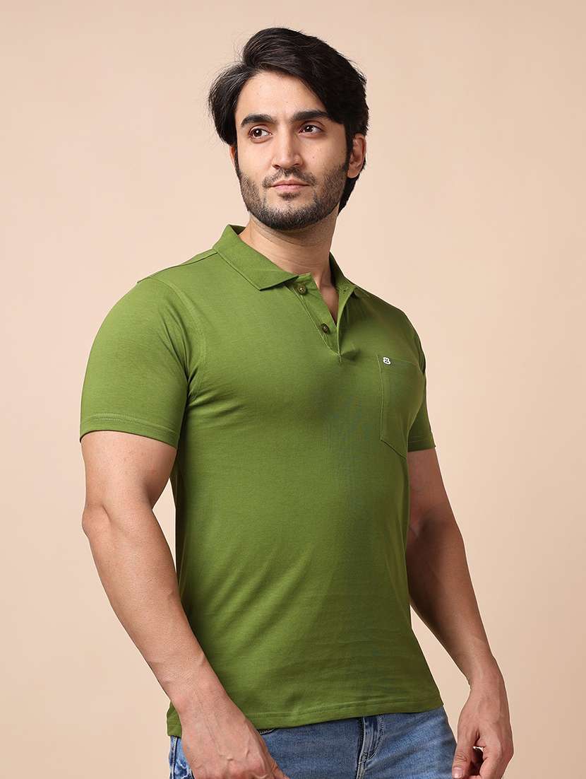 men short sleeves plain polo t-shirt - 21724791 - Standard Image - 1