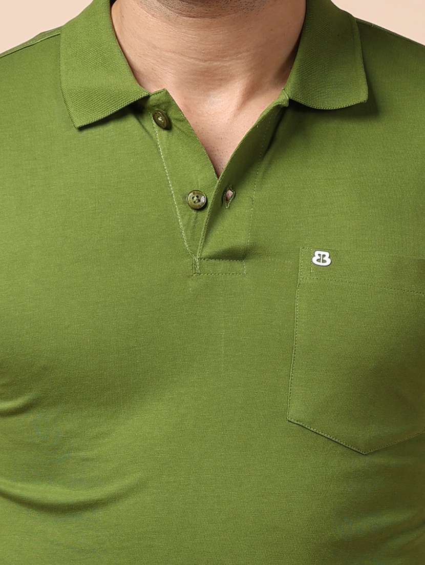 men short sleeves plain polo t-shirt - 21724791 - Standard Image - 4