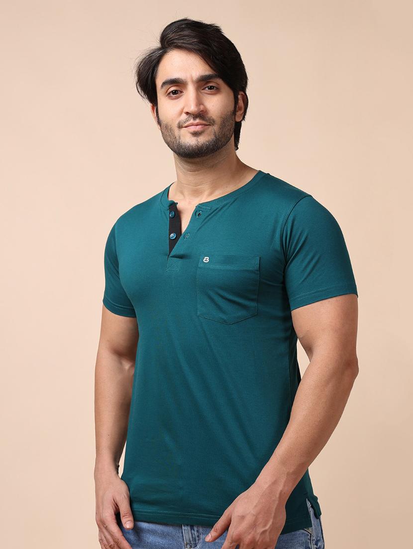 men short sleeves plain t-shirt - 21724818 - Standard Image - 1
