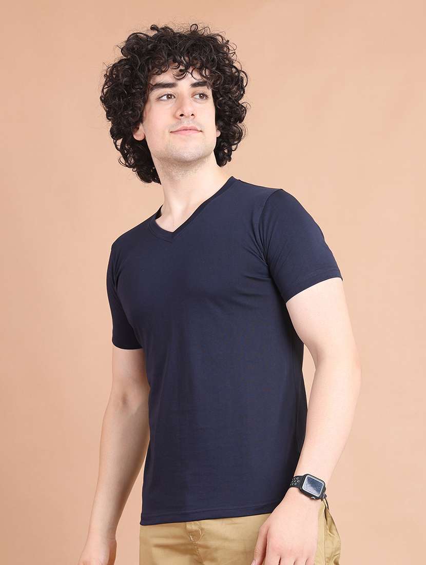 men short sleeves plain t-shirt - 21724822 -  Standard Image - 1