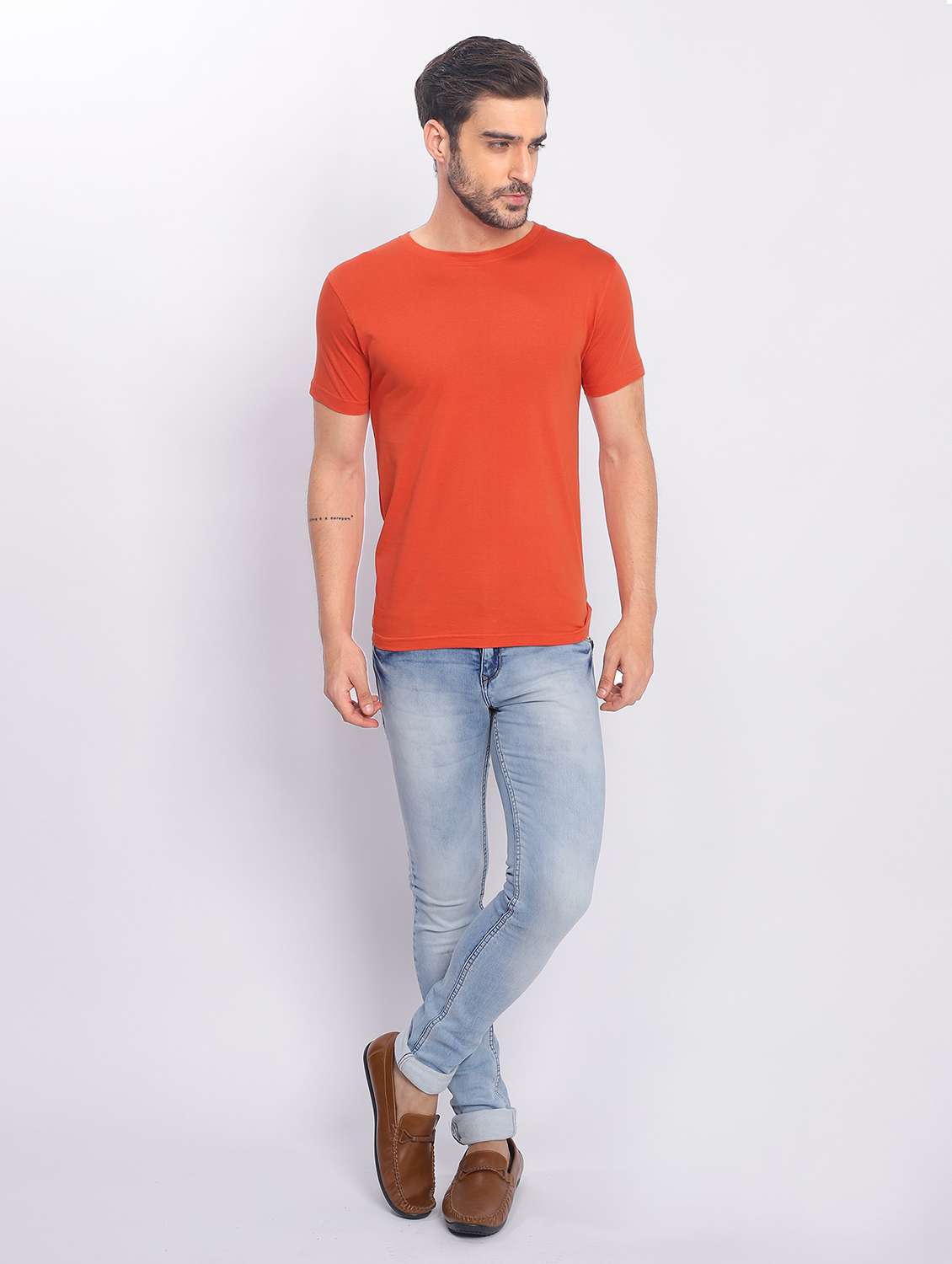 men short sleeves plain t-shirt - 21724828 -  Standard Image - 4