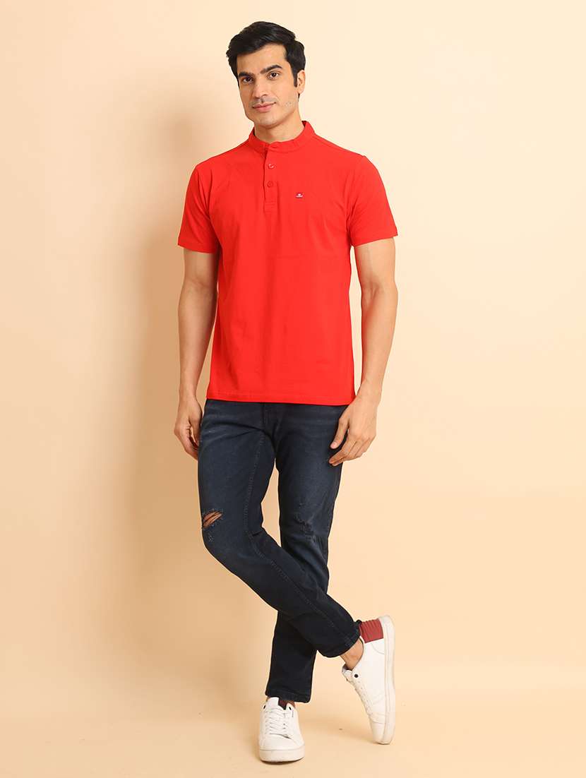 men short sleeves plain t-shirt - 21724902 - Standard Image - 4