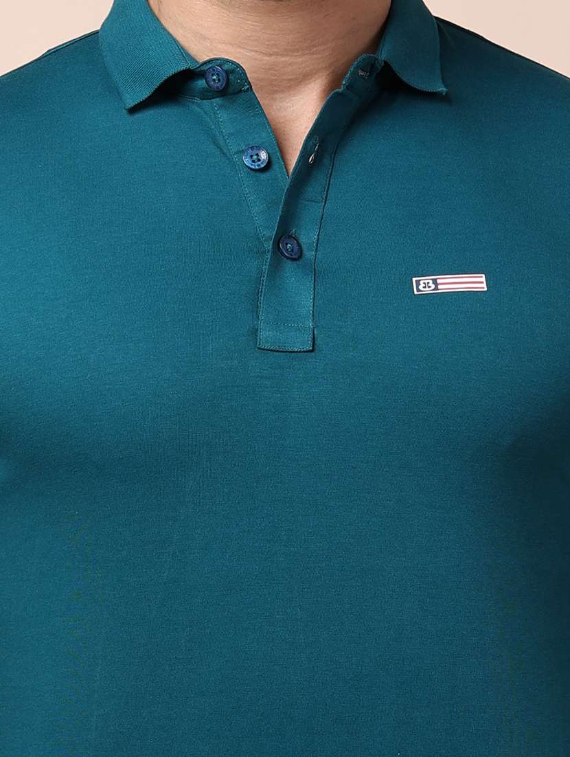 men long sleeves plain polo t-shirt - 21724918 -  Standard Image - 4