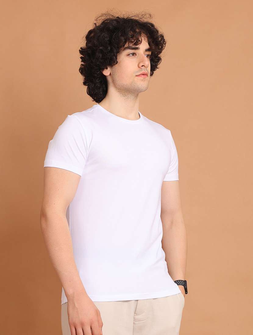men short sleeves plain t-shirt - 21724921 -  Standard Image - 1