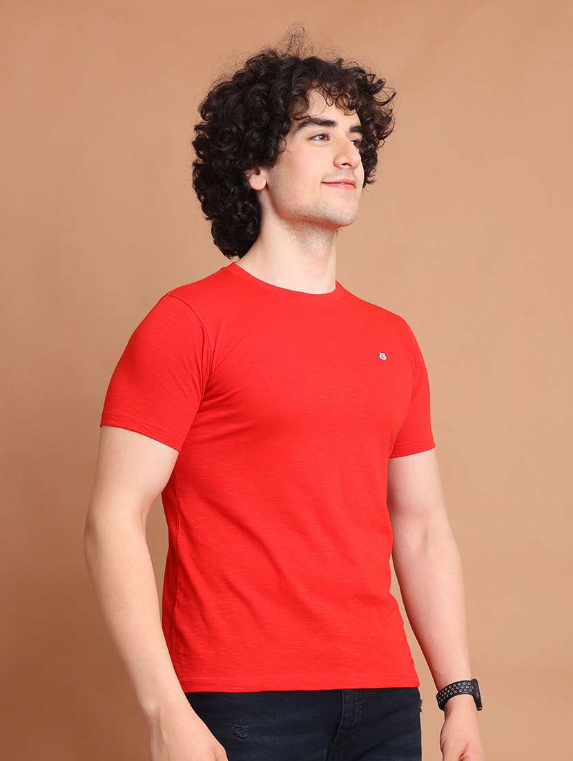 men short sleeves plain t-shirt - 21724930 - Standard Image - 1