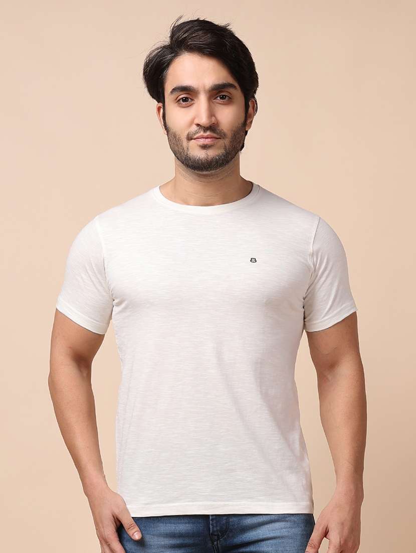 men short sleeves plain t-shirt