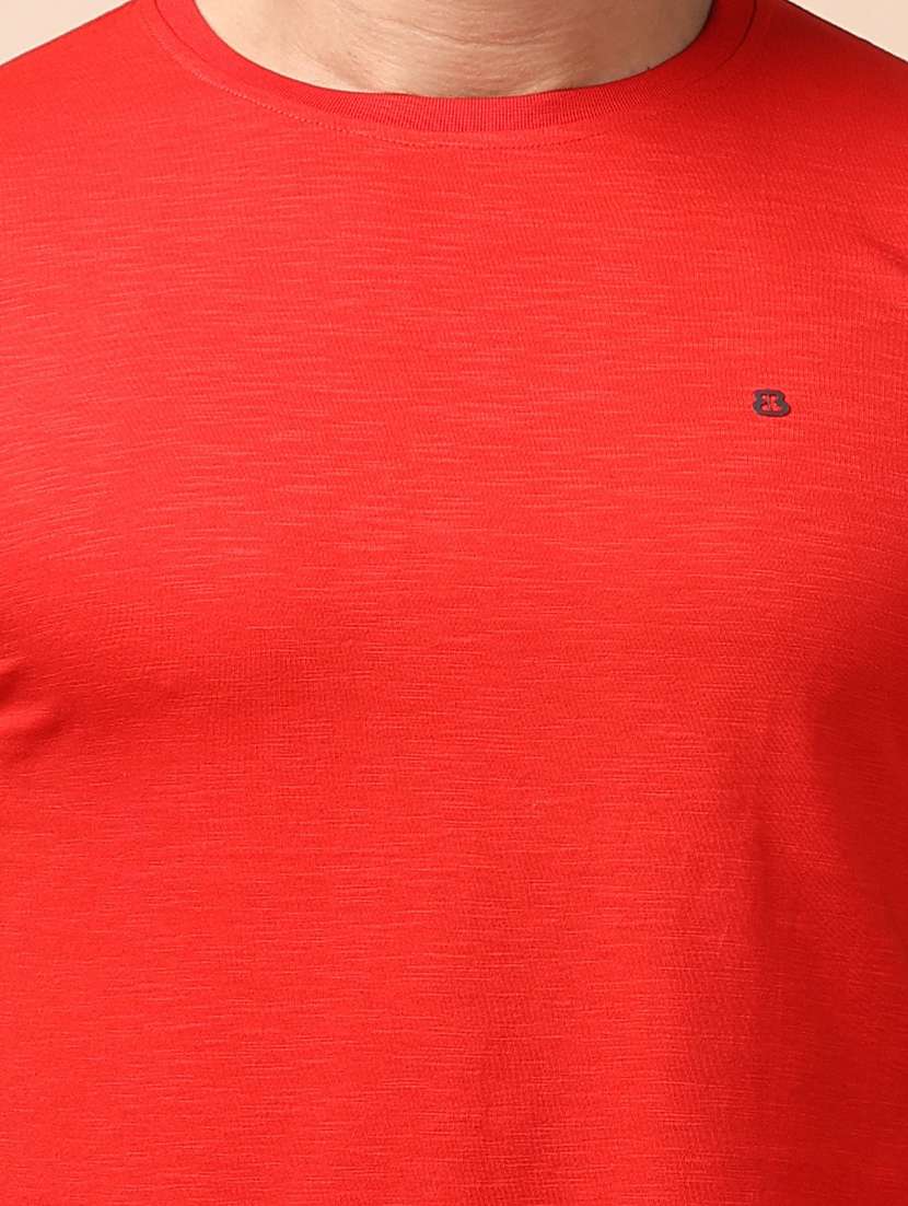 men short sleeves plain t-shirt - 21724942 - Standard Image - 4