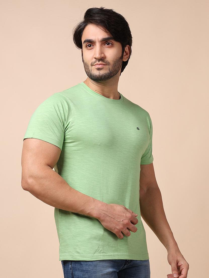 men short sleeves plain t-shirt - 21724946 - Standard Image - 1