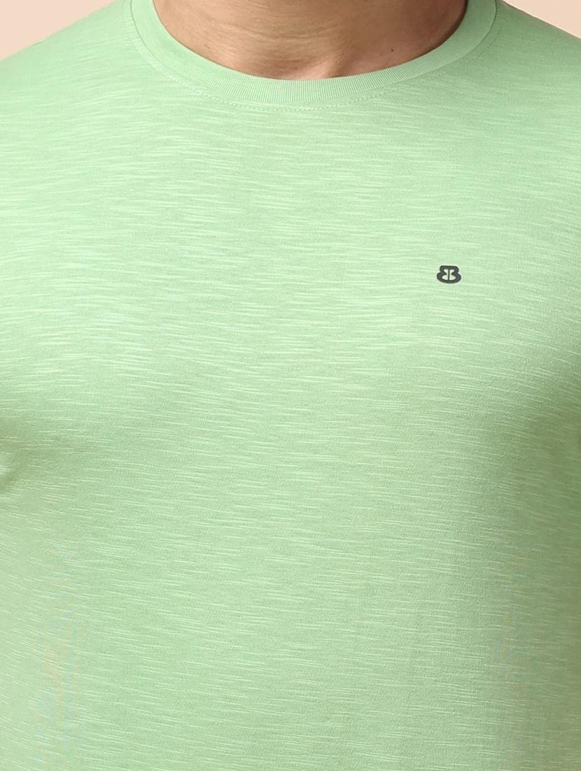 men short sleeves plain t-shirt - 21724946 - Standard Image - 4