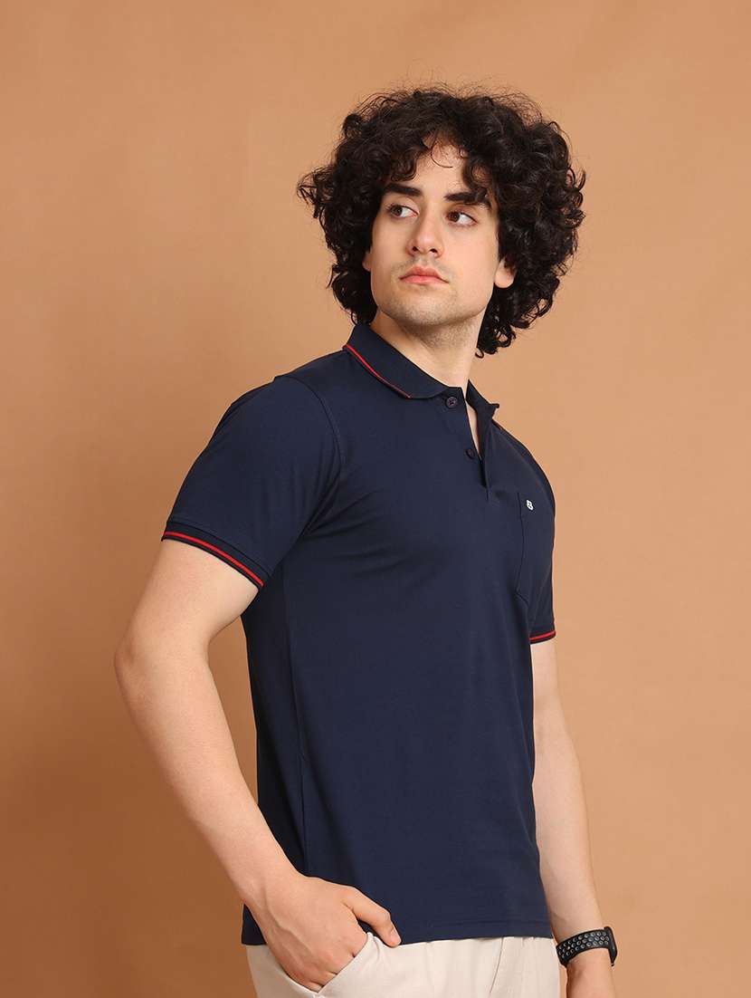 men short sleeves plain polo t-shirt - 21724951 -  Standard Image - 1