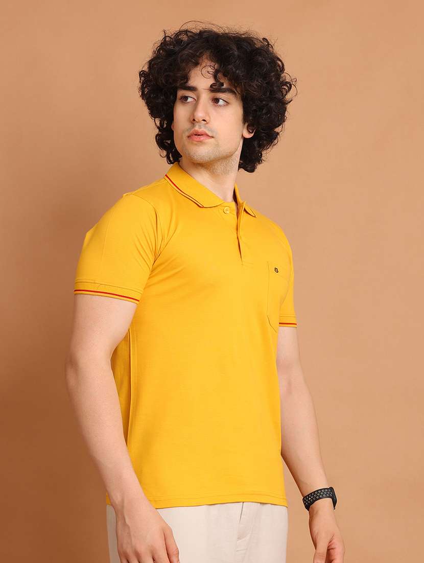 men short sleeves plain polo t-shirt - 21724952 -  Standard Image - 1