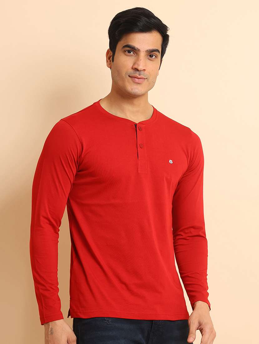 men long sleeves plain t-shirt - 21724967 -  Standard Image - 1