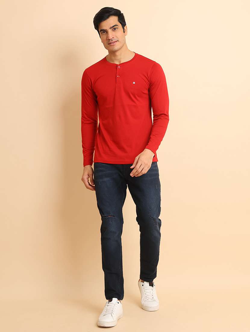 men long sleeves plain t-shirt - 21724967 -  Standard Image - 4