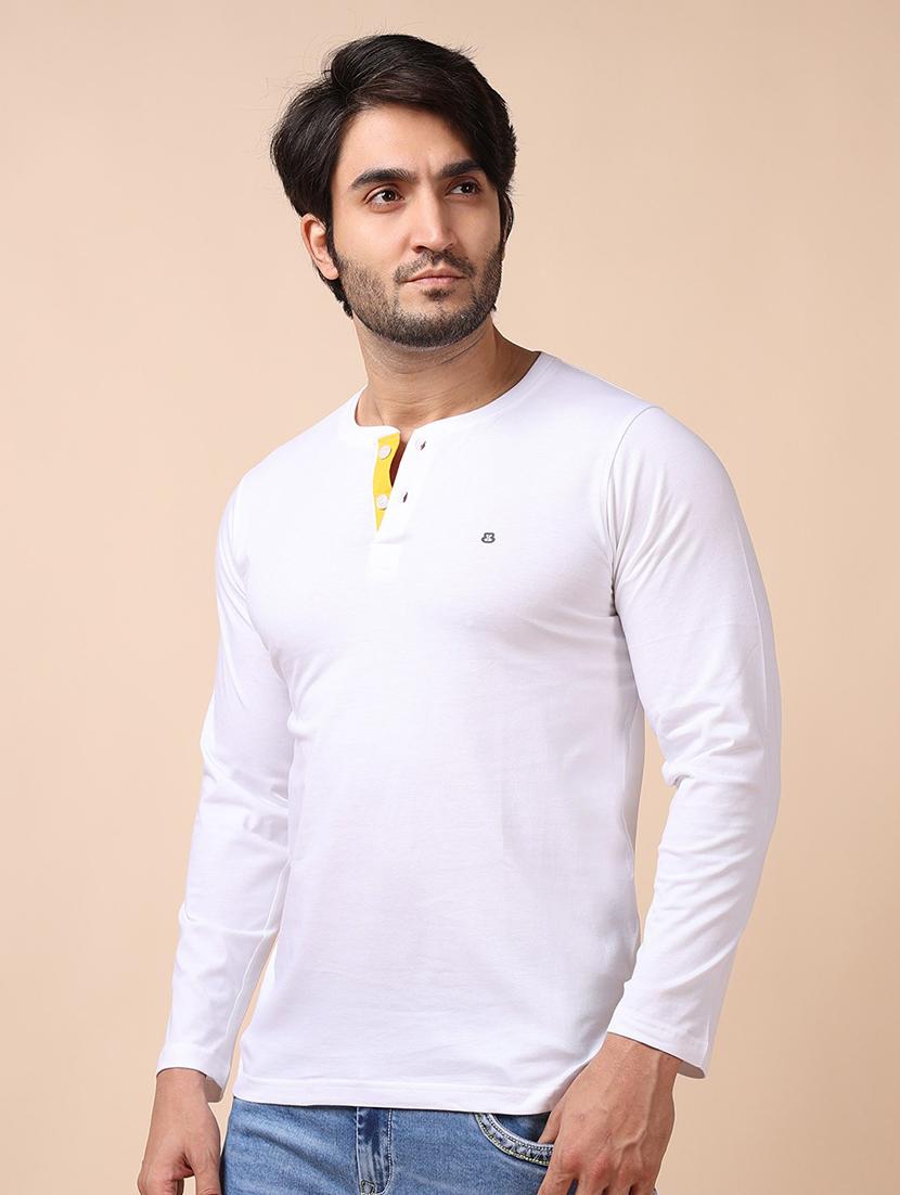 men long sleeves plain t-shirt - 21724972 - Standard Image - 1