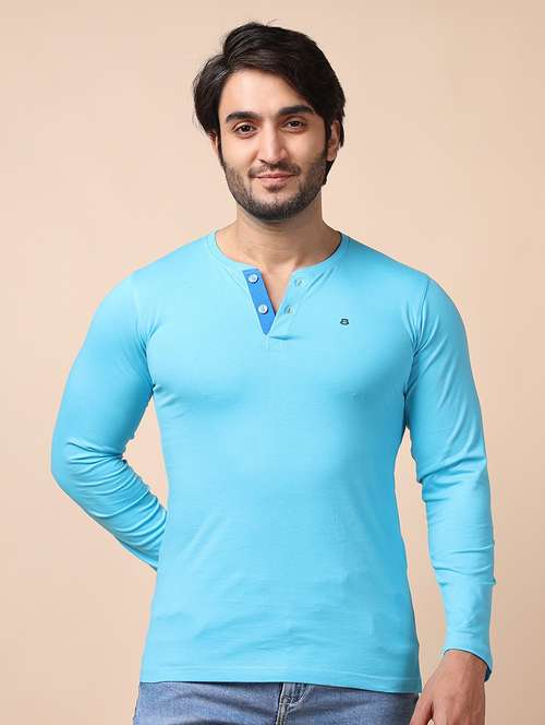 men long sleeves plain t-shirt - 21724975 - Standard Image - 0