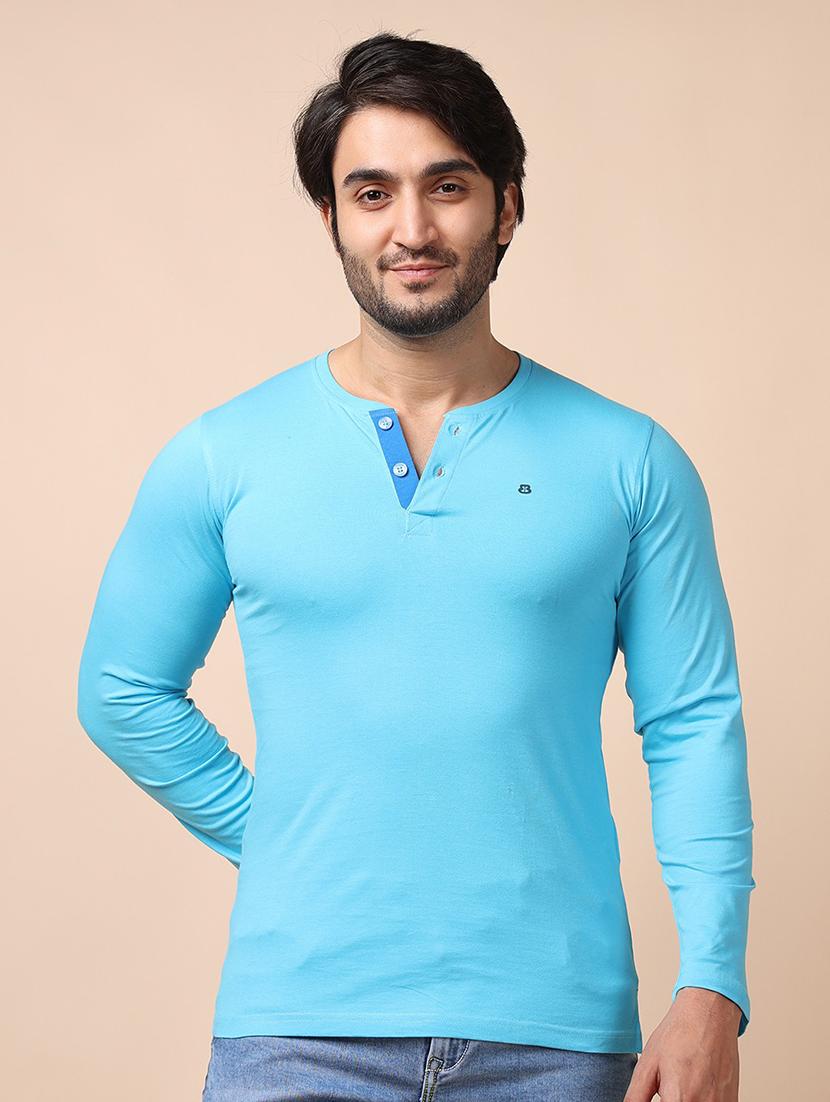 men long sleeves plain t-shirt