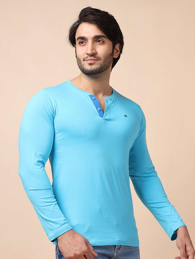 men long sleeves plain t-shirt - 21724975 - Standard Image - 1